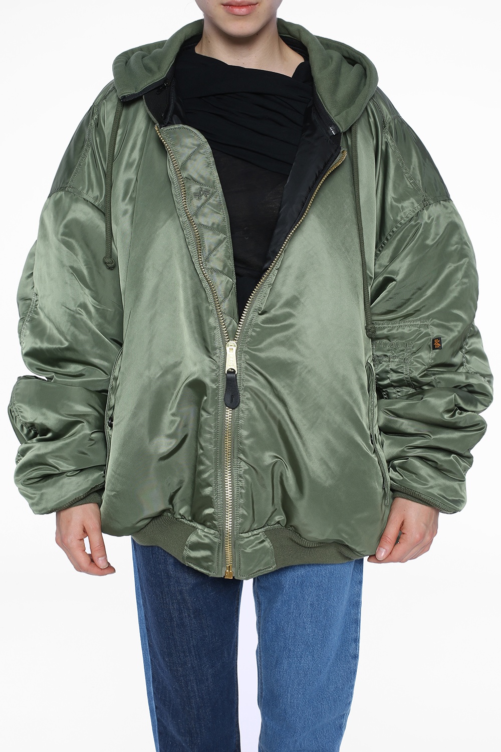 Green Oversize bomber jacket VETEMENTS - Vitkac Canada